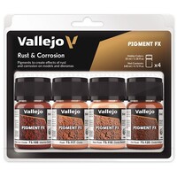 Vallejo Pigment Set Rust & Korrosion 