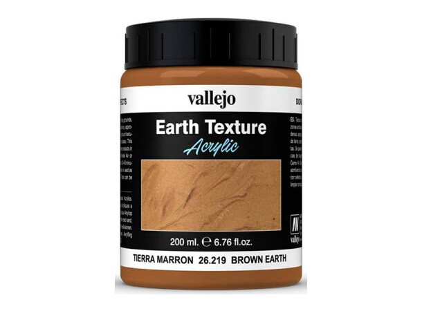 Vallejo Texture Brown Earth 200 ml Earth Texture Acrylic 