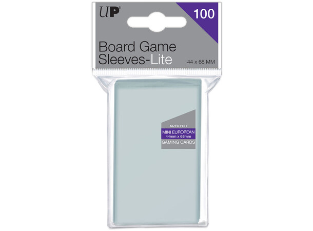 Brætspil Kortbeskyttere x100 44x68 mm Lite Mini European Board Game Sleeves 