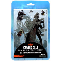 D&D Figur Idols 2D Icewind Dale Set 3 Young Adult White Dragon
