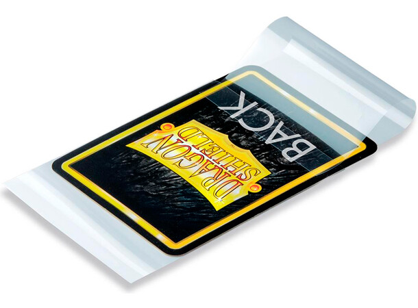 Innersleeves Klar m/flipp 63x88 Dragon Shield 4-sidet beskyttelse 