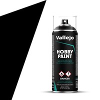 Vallejo Hobby Paint Spray Black 400 ml Spraydåse - Overfladegrunder