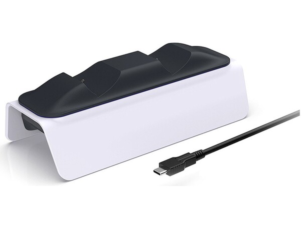 Dobe PlayStation 5 Charging Dock med lys Opladestation til 2 stk. PS5-controllere 
