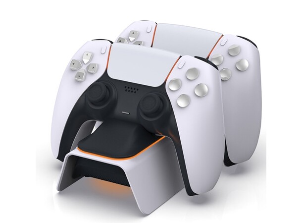 Dobe PlayStation 5 Charging Dock med lys Opladestation til 2 stk. PS5-controllere 
