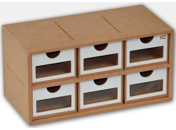 Hobbyzone Module OM01a 6x skuffer 6 skuffer med vinduer - 30 cm 