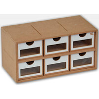 Hobbyzone Module OM01a 6x skuffer 6 skuffer med vinduer - 30 cm