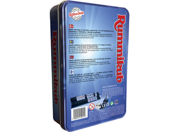 Rummikub Travel Brætspil - Rejseudgave Dansk udgave 