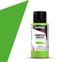 Vallejo Premium Fluo Green 60 ml Premium Airbrush Color - Fluorescent