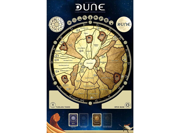 Dune Game Mat 91 x 60 cm Til Dune 2019 