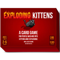 Exploding Kittens Kortspil - Engelsk Original bagside, passer til Udvidelser