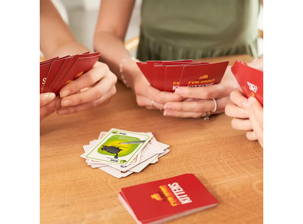 Exploding Kittens Kortspil - Engelsk Original bagside, passer til Udvidelser 