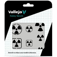 Hobby Stencils Radioaktivitetsskilte Vallejo
