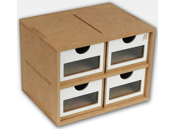 Hobbyzone Module OMs01a 4x skuffer 4 skuffer med vinduer - 20 cm 