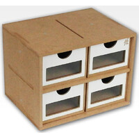 Hobbyzone Module OMs01a 4x skuffer 4 skuffer med vinduer - 20 cm