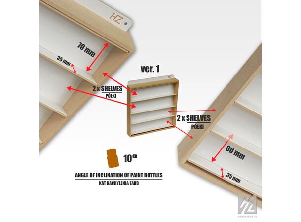 Hobbyzone Paint Hanger - 36 mm 30 x 30 x 5 cm 