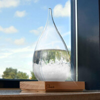 Storm Drop - Vejrudsigt - 22 cm høj Glas/Træ - Storm Drop