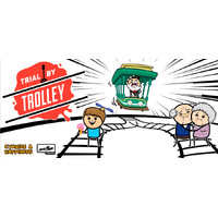 Trial by Trolley Brætspil Dansk udgave