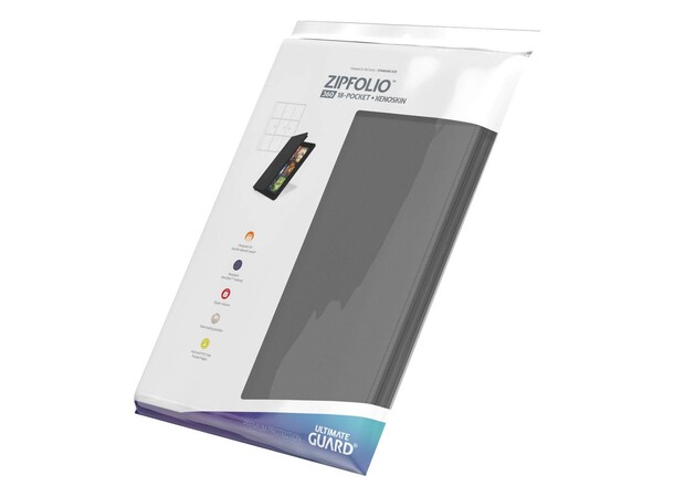 Zipfolio Xenoskin 18-Pocket Grå Ultimate Guard – Til 360 kort 