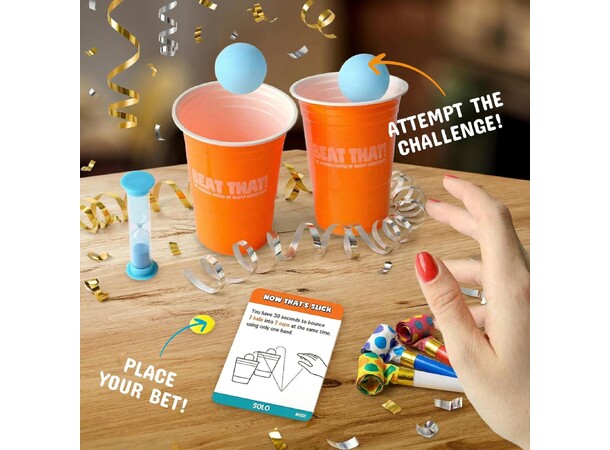 Beat That Brætspil The Bonkers Battle of Wacky Challenges 