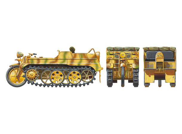 German Sd.Kfz.2 Kettenkraftrad Tamiya 1:35 byggesæt 