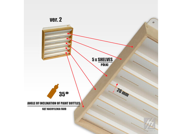Hobbyzone Paint Hanger - 26 mm 30 x 30 x 5 cm 
