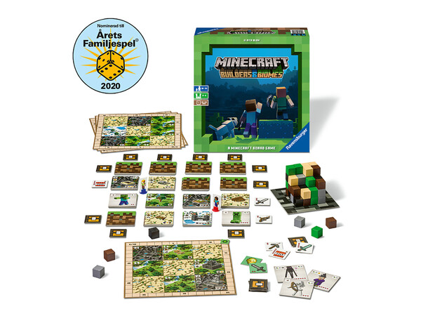 Minecraft Brætspil - Dansk Builders & Biomes 