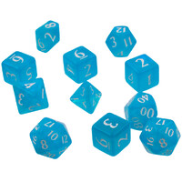 RPG Dice Set Eclipse 11 Sky Blue Terninger til rollespil - 11 stk