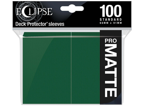 Sleeves Eclipse Pro Mat Grøn x100 Ultra Pro kortbeskytter / Deck Protector 