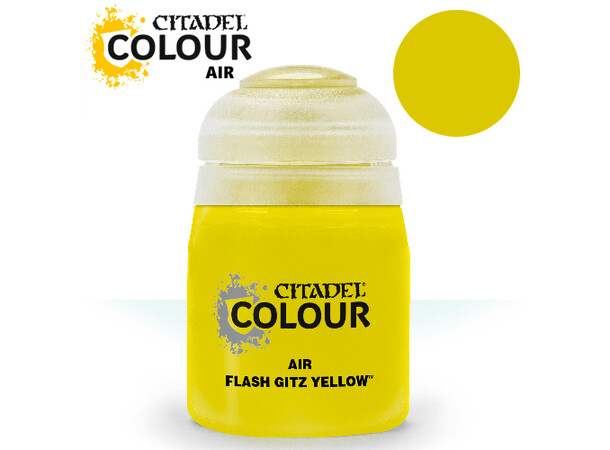 Airbrush Paint Flash Gitz Yellow 24 ml Maling til Airbrush 