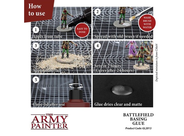 Army Painter Battlefields Basing Glue 50 ml - PVA-lim 