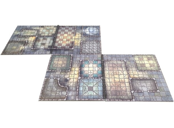 Book Of Battlemats DUNGEON - 80 sider Spiralbundet - 2,5 cm rutemønster 