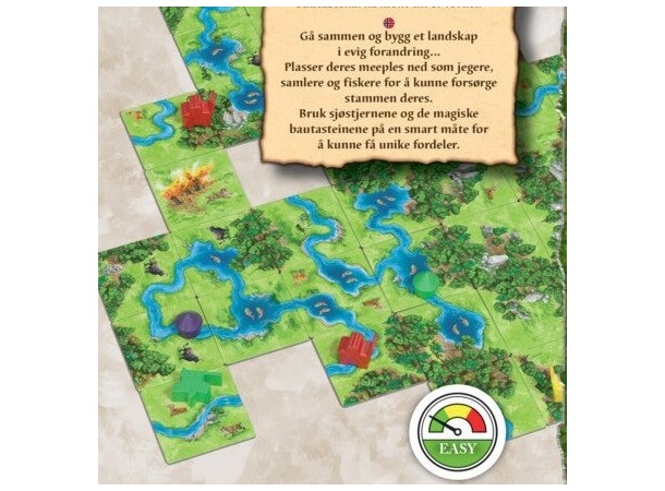 Carcassonne Hunters Gatherers Brætspil Dansk udgave 