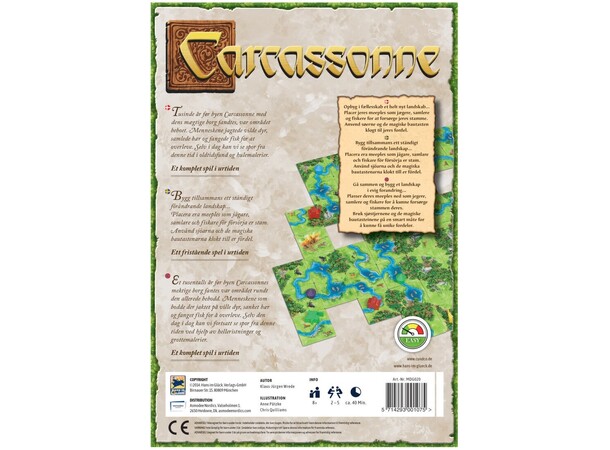 Carcassonne Hunters Gatherers Brætspil Dansk udgave 