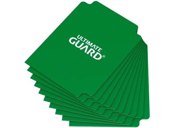 Card Dividers x10 Grøn Ultimate Guard 