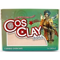 Cosclay dukke-modellervoks Warm Beige Hybrid plast/gummi-polymer 0,45 kg