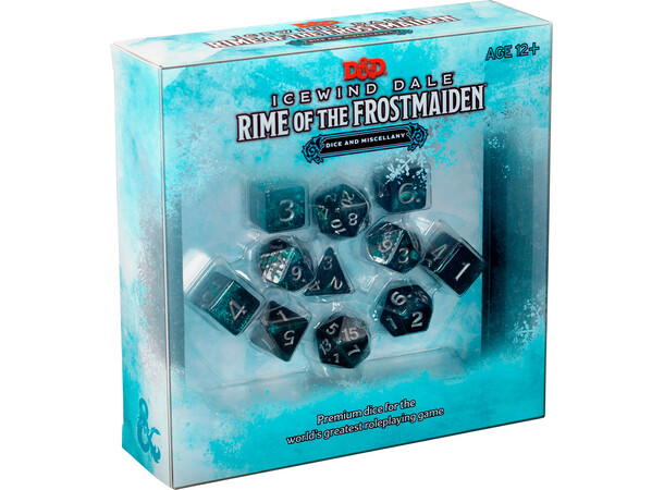 D&D Icewind Dale Dice & Misc Terninger + kort til Rime of Frostmaiden 