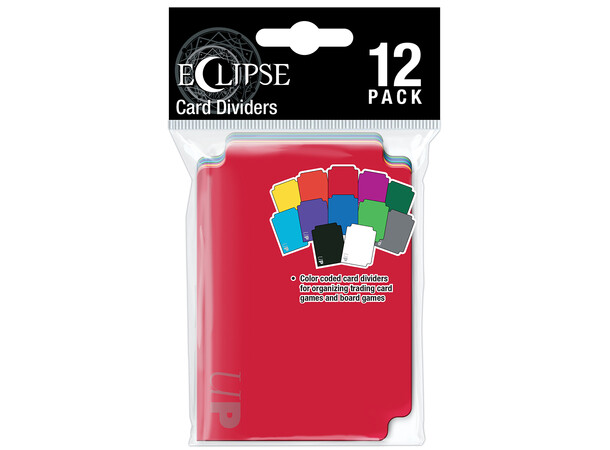 Plast Card Dividers Eclipse Multi x12 12 kortdelere til Deck Boxer og etuier 