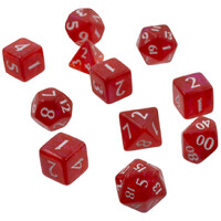 RPG Dice Set Eclipse 11 Apple Red Terninger til rollespil - 11 stk