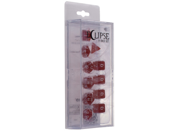 RPG Dice Set Eclipse 11 Apple Red Terninger til rollespil - 11 stk 