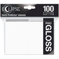 Sleeves Eclipse Pro Gloss Hvid x100 Ultra Pro kortbeskytter / Deck Protector