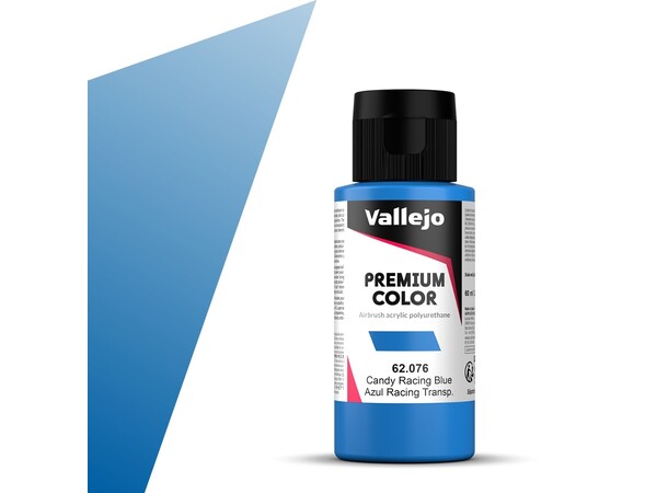 Vallejo Premium Candy Racing Blue 60 ml Premium Airbrush Color - Candy 