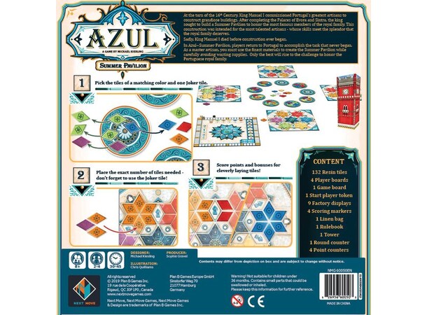 Azul Summer Pavilion Brætspil Engelsk udgave 