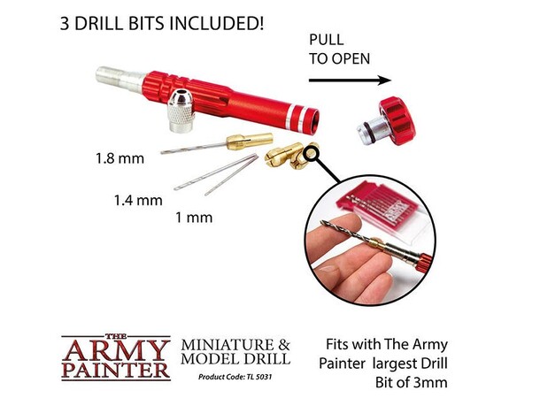 Håndboremaskine Fine Pin Vise D (1-3 mm) Army Painter håndboremaskine/Hobby Drill 