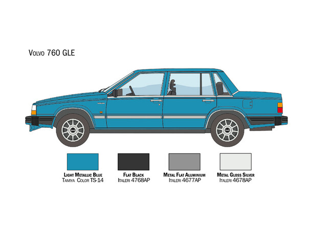Volvo 760 GLE Italeri 1:24 byggesæt 