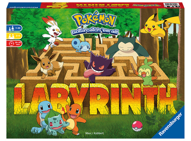 Labyrinth Pokémon Brætspil Dansk udgave 