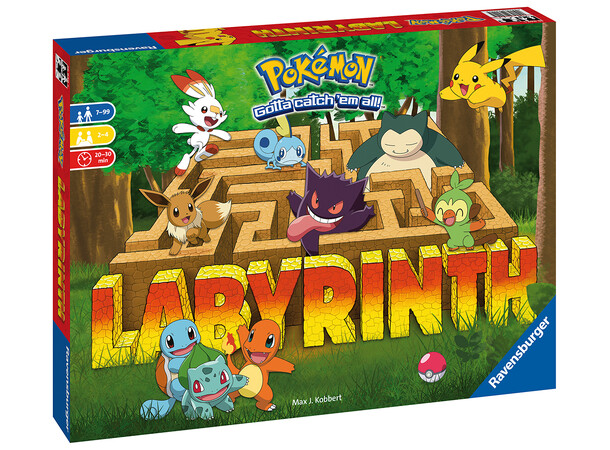 Labyrinth Pokémon Brætspil Dansk udgave 