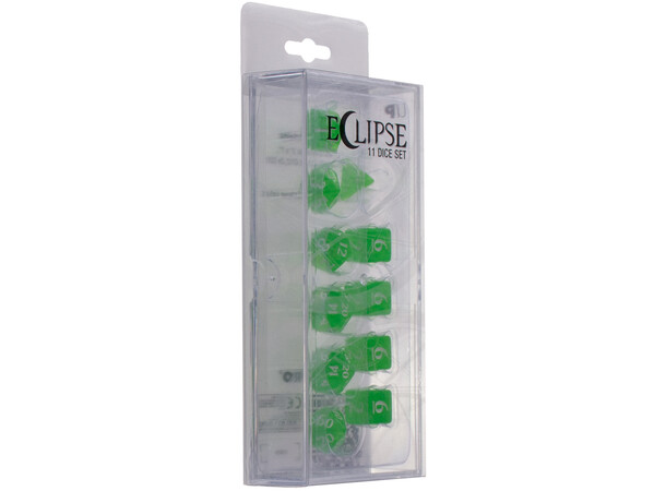 RPG Dice Set Eclipse 11 Lime Green Terninger til rollespil - 11 stk 
