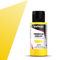 Vallejo Premium Candy Yellow 60 ml Premium Airbrush Color - Candy