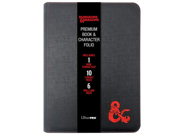 D&D Book & Character Folio Premium Dungeons & Dragons - Med lynlås 