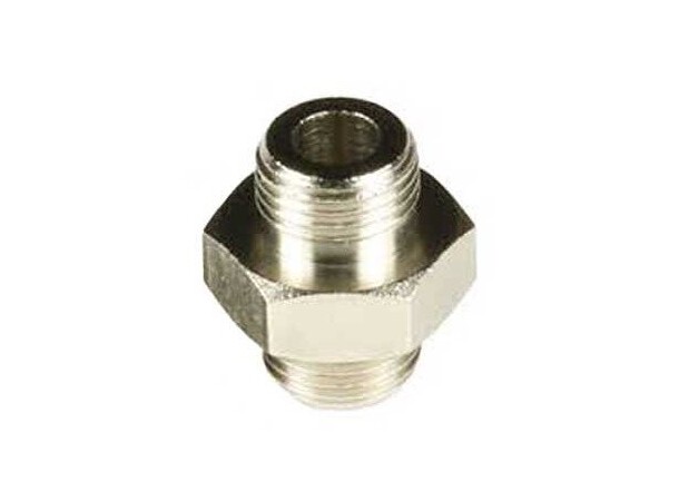 H&S Airbrush dobbeltnippel 1/8 Harder & Steenbeck 
